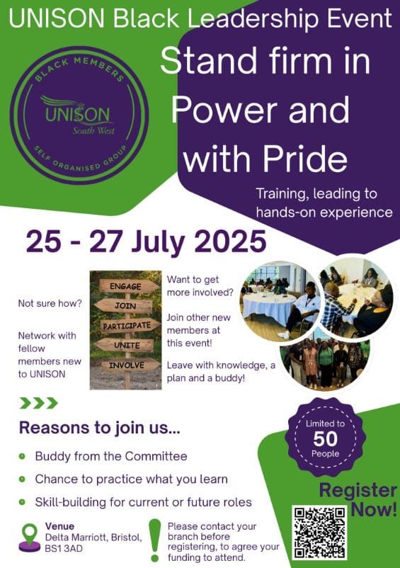 South West Black Members leadership event: 25-27 July
